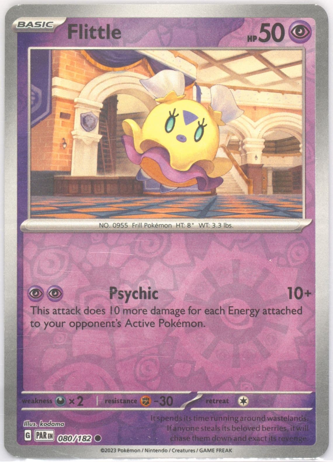 Flittle Reverse Holo (080) 2023 Pokemon Par EN-Paradox Rift