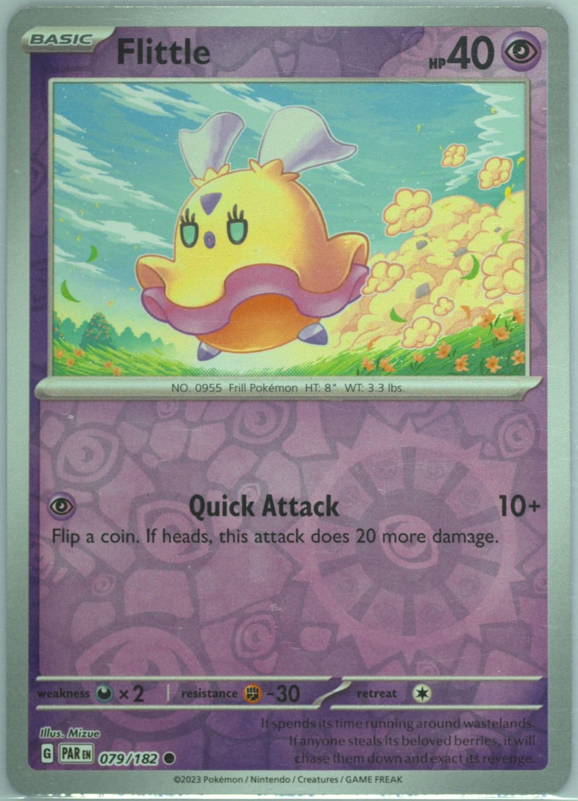 Flittle Reverse Holo (079) 2023 Pokemon Par EN-Paradox Rift