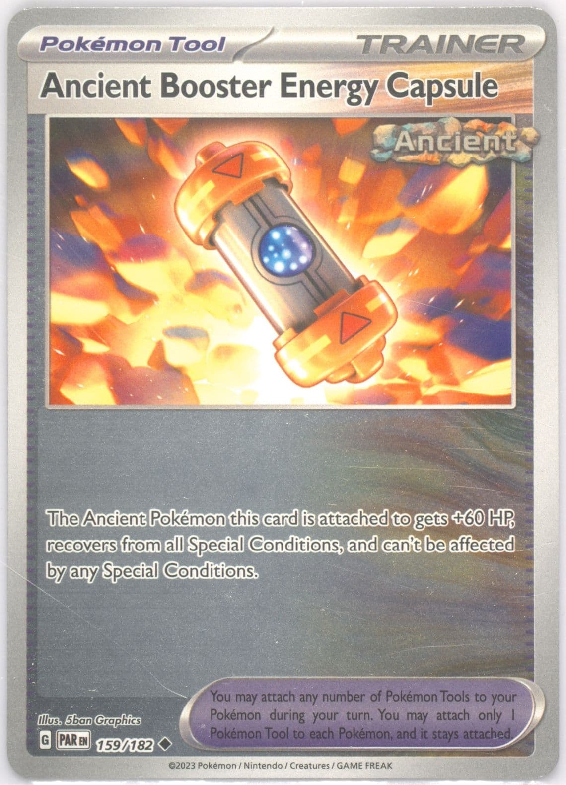 Ancient Booster Energy Capsule Reverse Holo (159) 2023 Pokemon Par EN-Paradox Rift