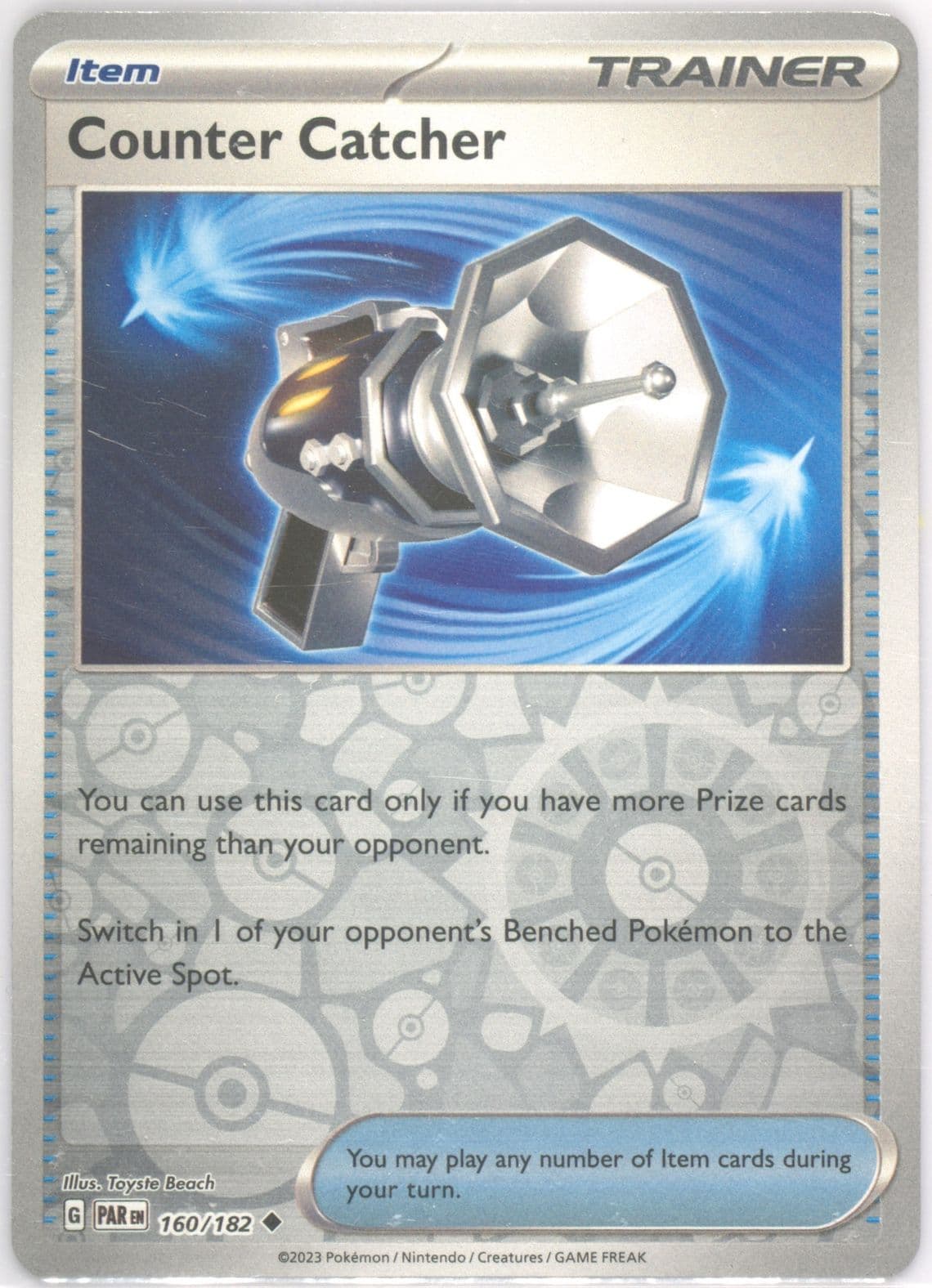Counter Catcher Reverse Holo (160) 2023 Pokemon Par EN-Paradox Rift