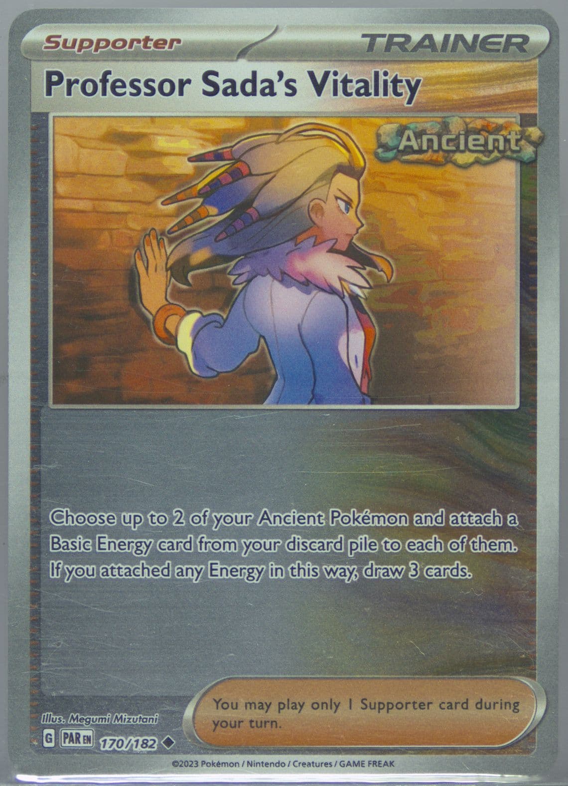 Professor Sada's Vitality Reverse Holo (170) 2023 Pokemon Par EN-Paradox Rift