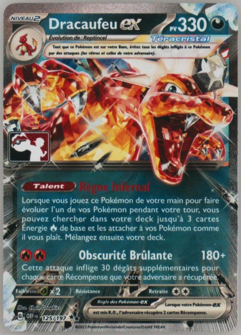 Charizard EX (125) 2024 Pokemon French Play! Pokemon Prize Pack: Series 4