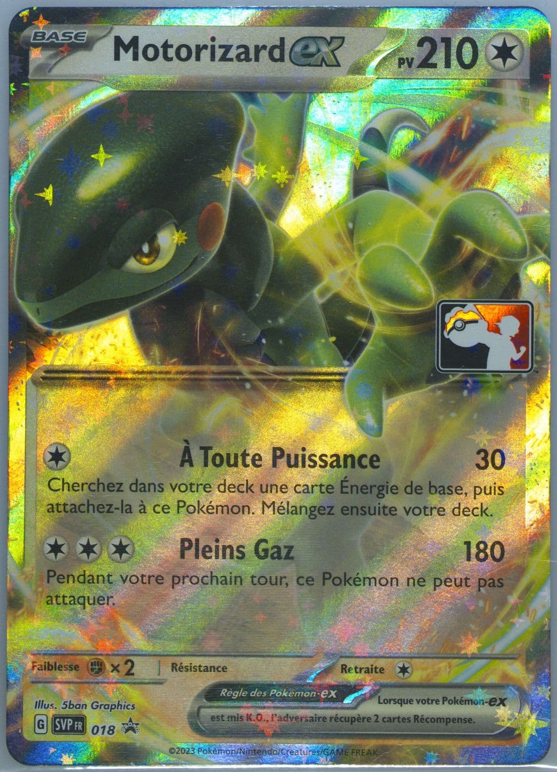 Cyclizar EX French (018) 2023 Pokemon Play! Pokemon Prize Pack: Series 3