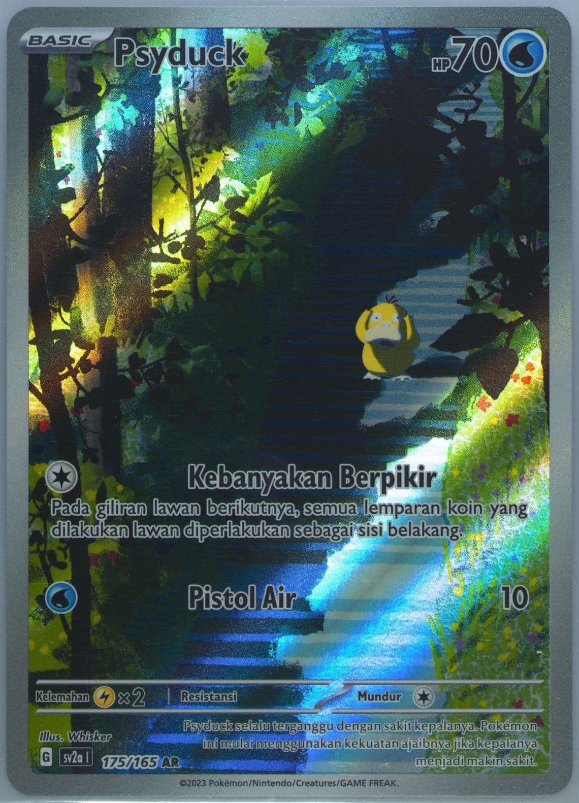 Psyduck Art Rare (175) 2023 Pokemon Indonesian Sv2a I-Pokemon 151