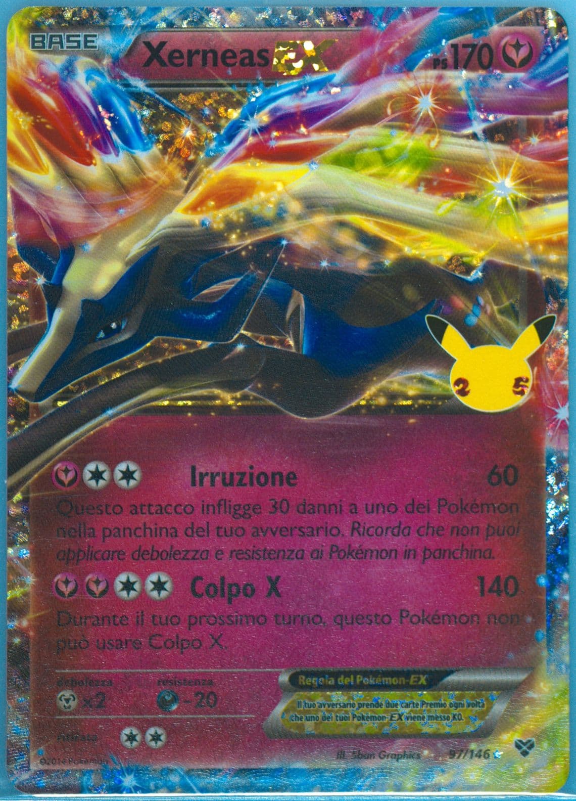Xerneas EX Italian (97) 2021 Pokemon Celebrations Classic Collection