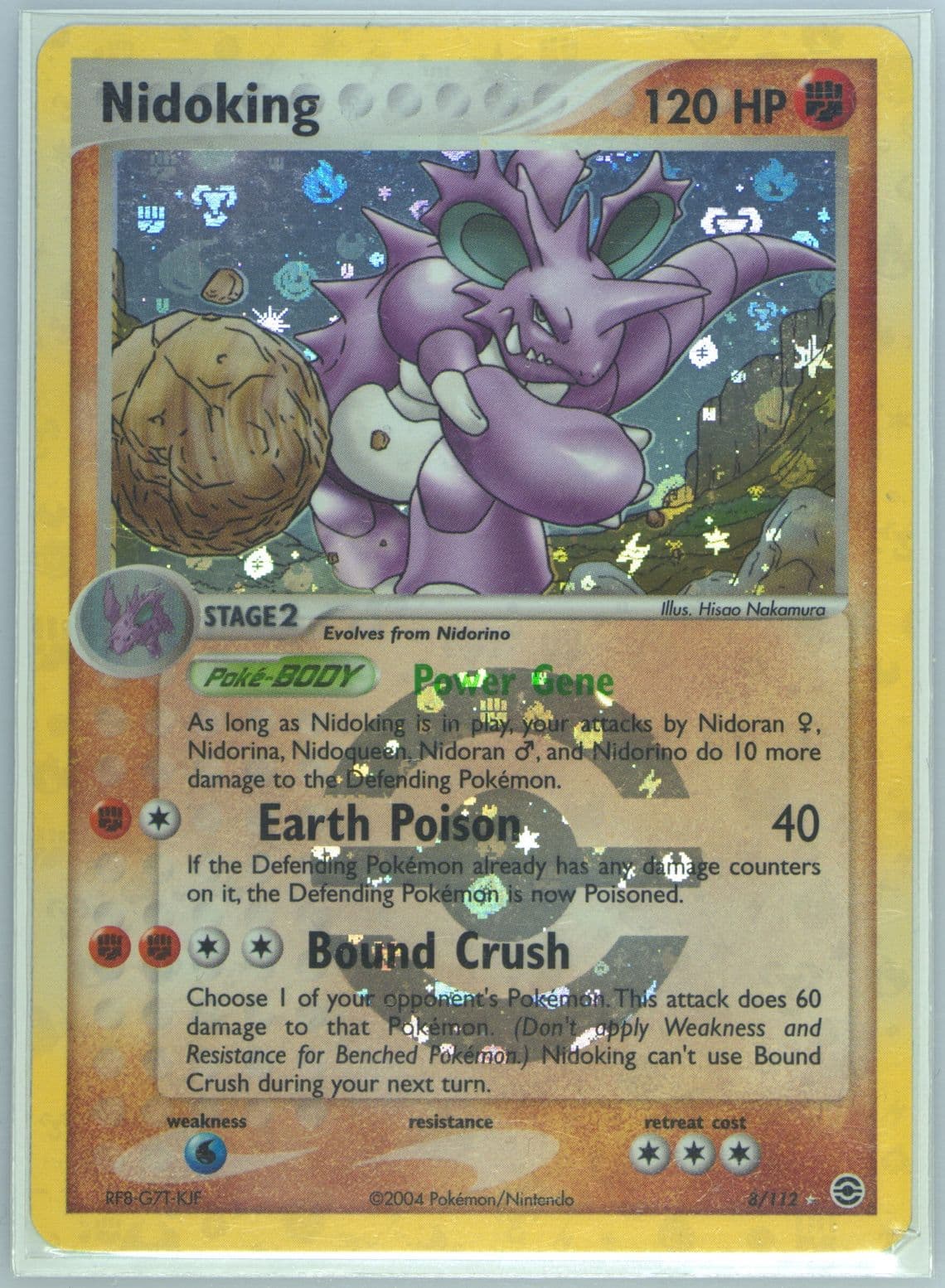 Nidoking-Reverse Foil German (8) 2004 Pokemon EX Fire Red & Leaf Green