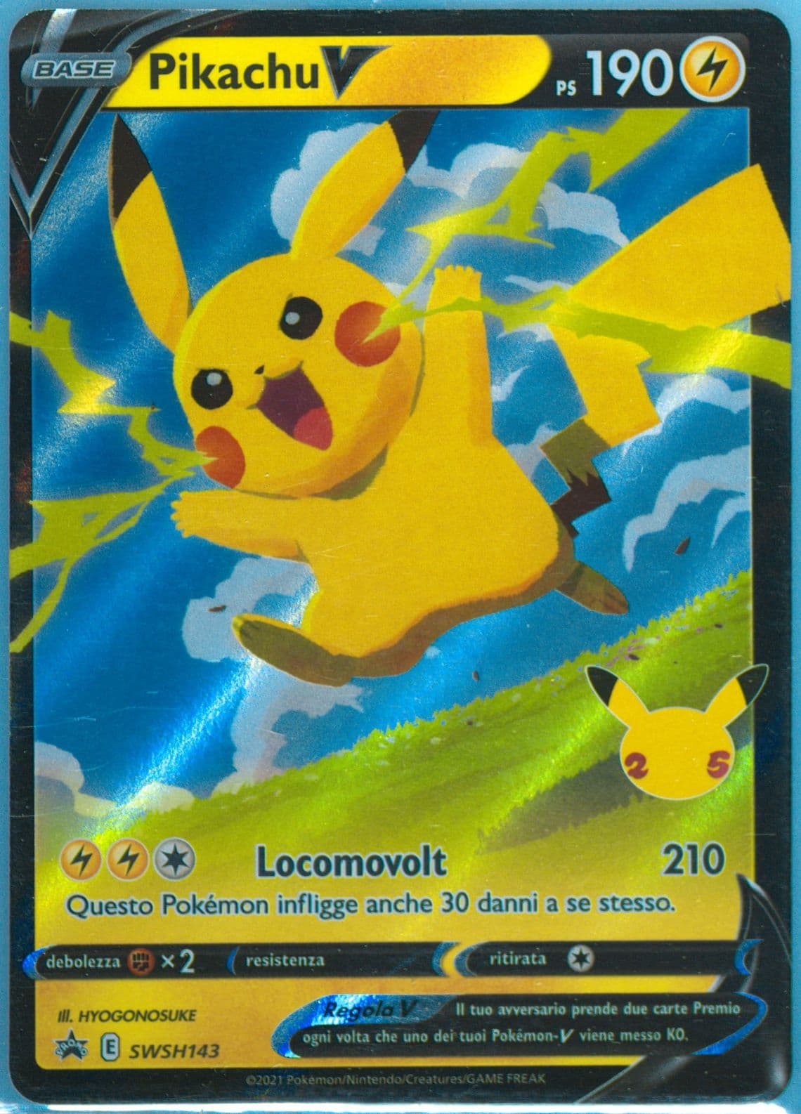 Pikachu V Pikachu Vmax Box-Italian (143) 2021 Pokemon Swsh Black Star Promo