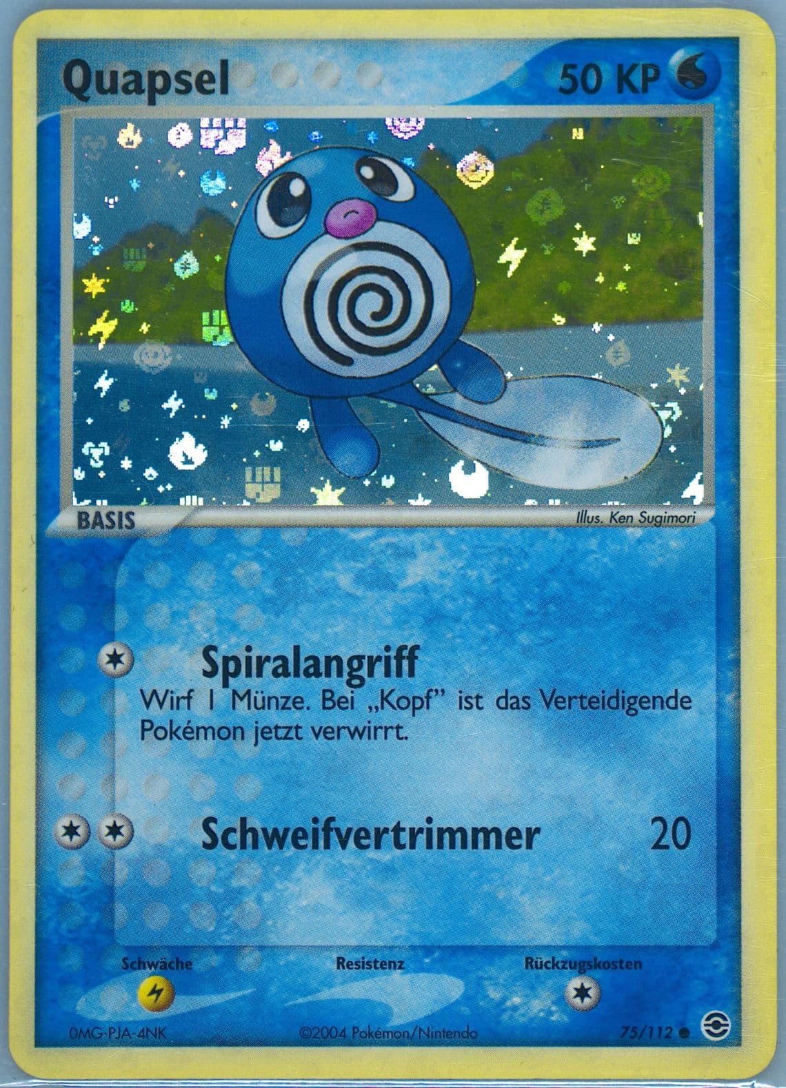 Quapsel-Reverse Foil German (75) 2004 Pokemon EX Fire Red & Leaf Green