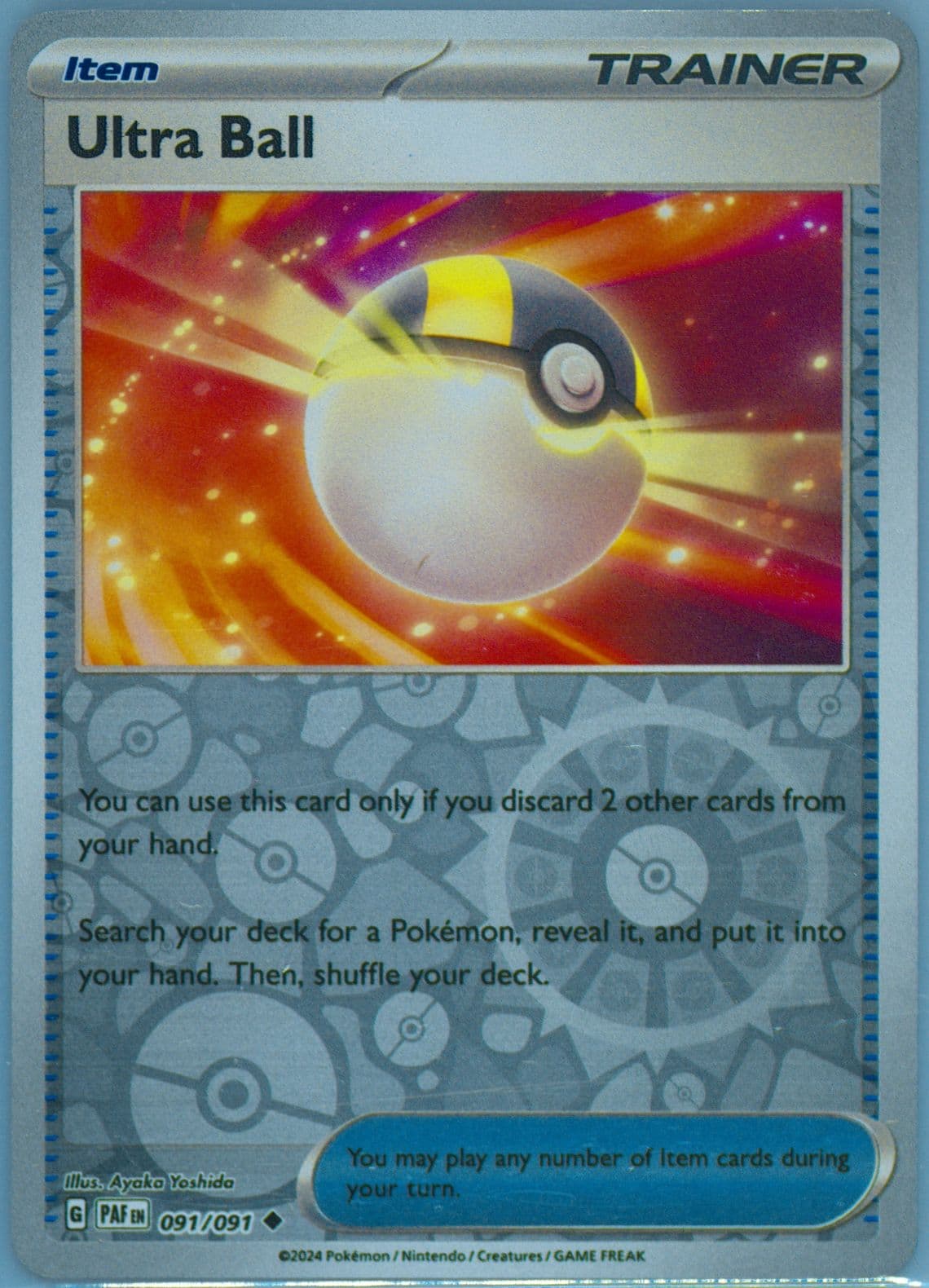 Ultra Ball Reverse Holo (091) 2024 Pokemon Paf EN-Paldean Fates