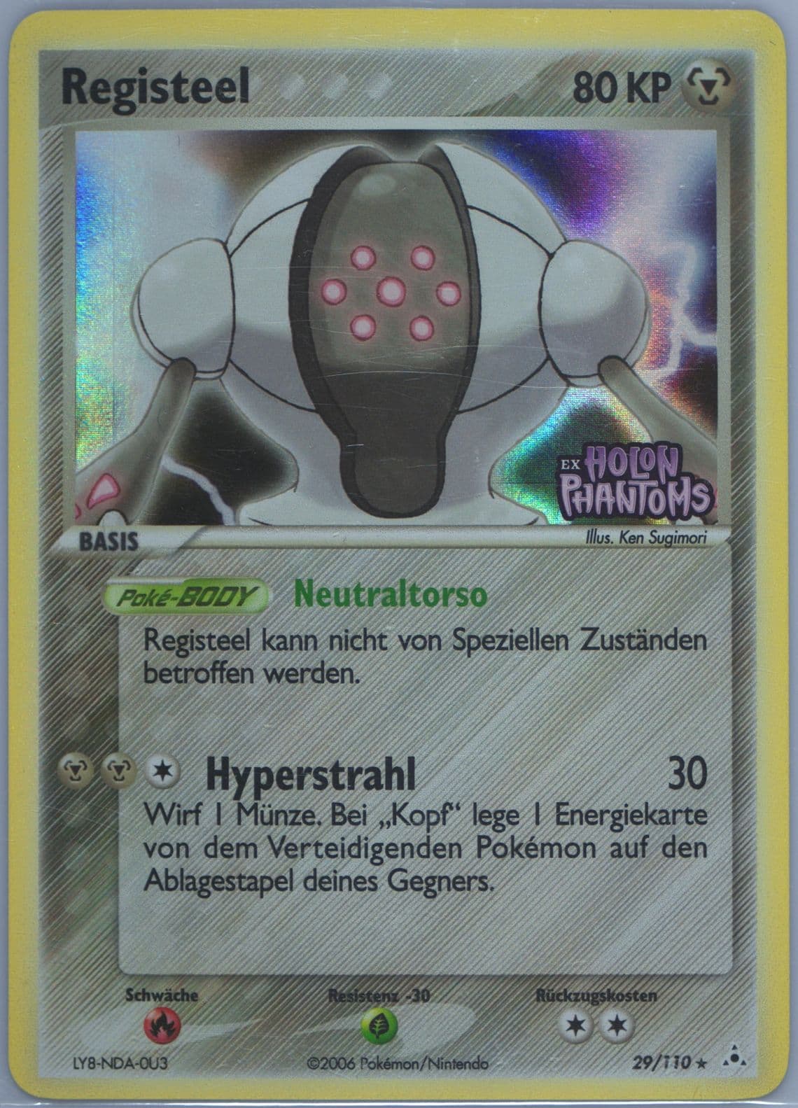 Registeel-Reverse Foil German (29) 2006 Pokemon EX Holon Phantoms