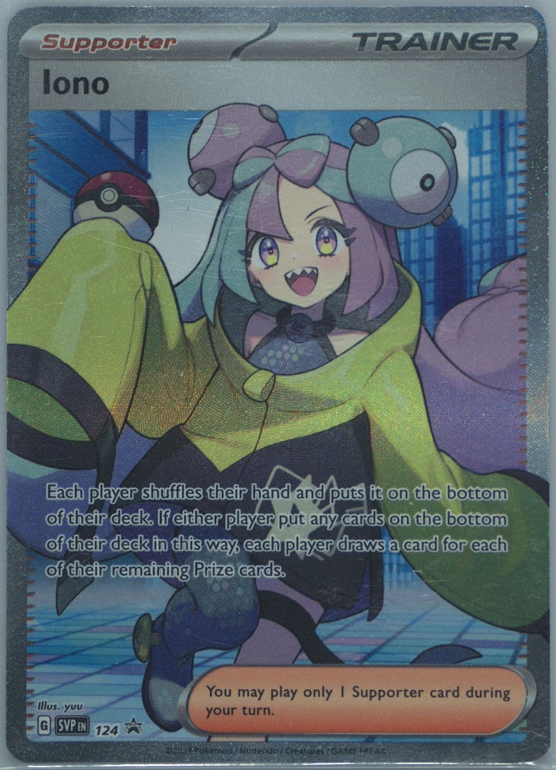 Iono Iono Premium Tournament Collection (124) 2024 Pokemon Svp EN-SV Black Star Promo