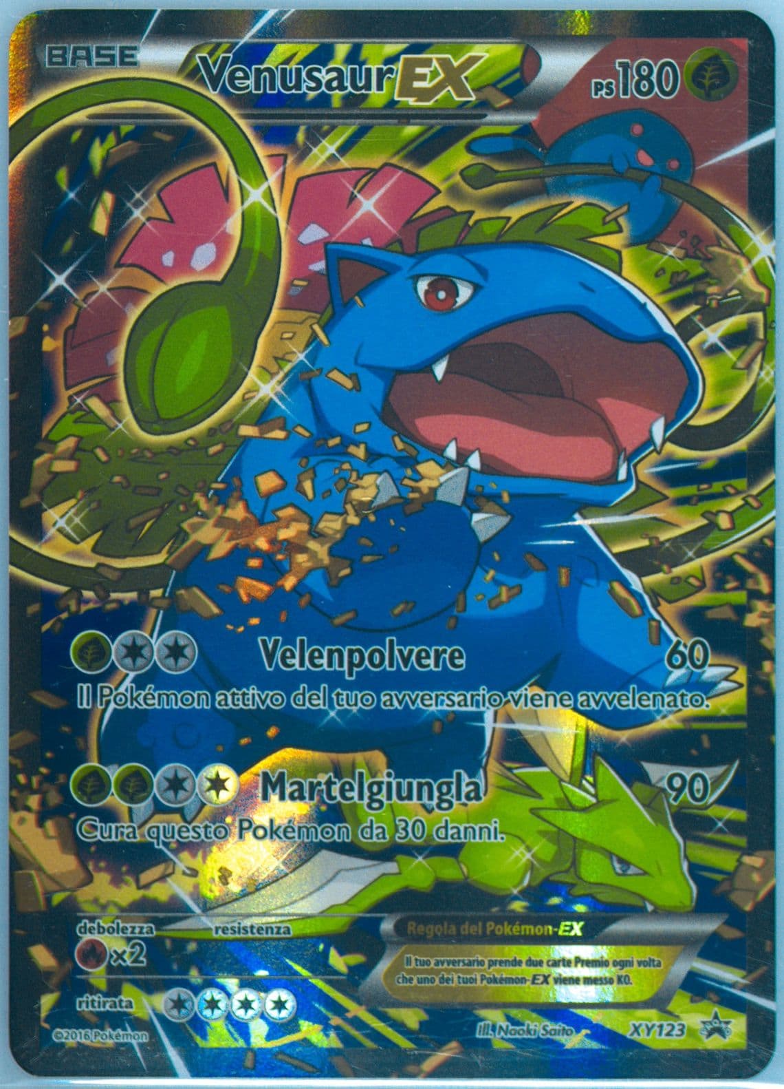 Full Art/Venusaur EX Red & Blue Collection-Italian (XY123) 2016 Pokemon XY Black Star Promo