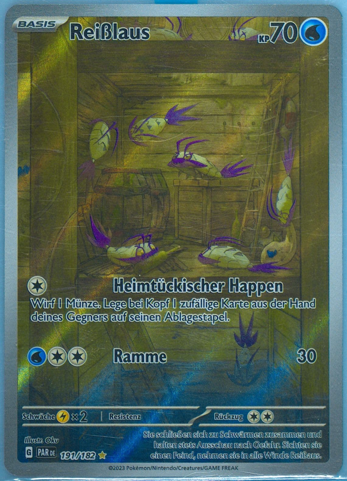 Wimpod Illustration Rare (191) 2023 Pokemon German Par de-Paradox Rift