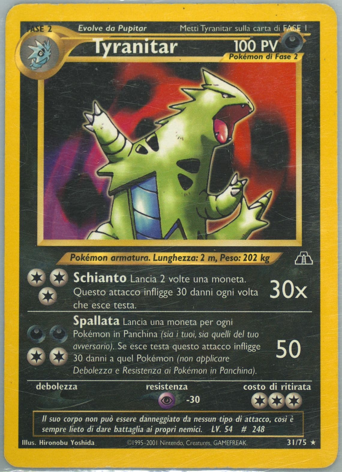 Tyranitar Italian (31) 2001 Pokemon Neo Discovery