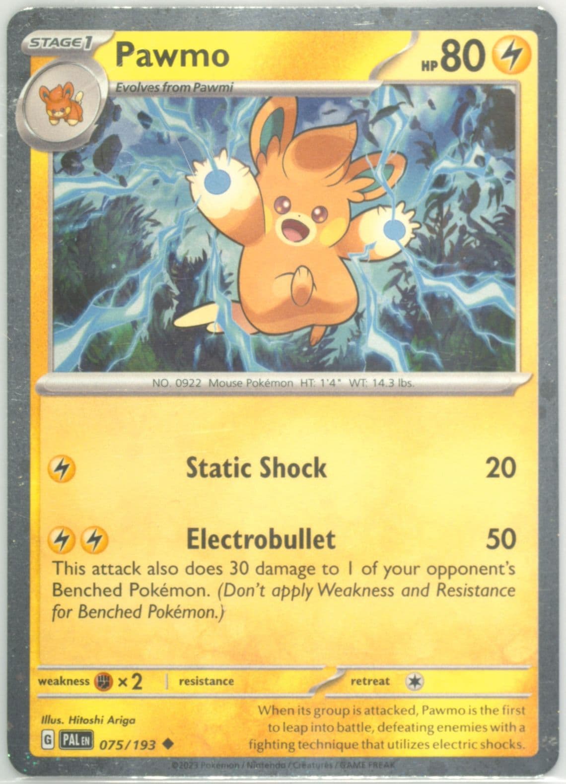 Pawmo Paldea Adventure Chest (075) 2023 Pokemon Pal EN-Paldea Evolved