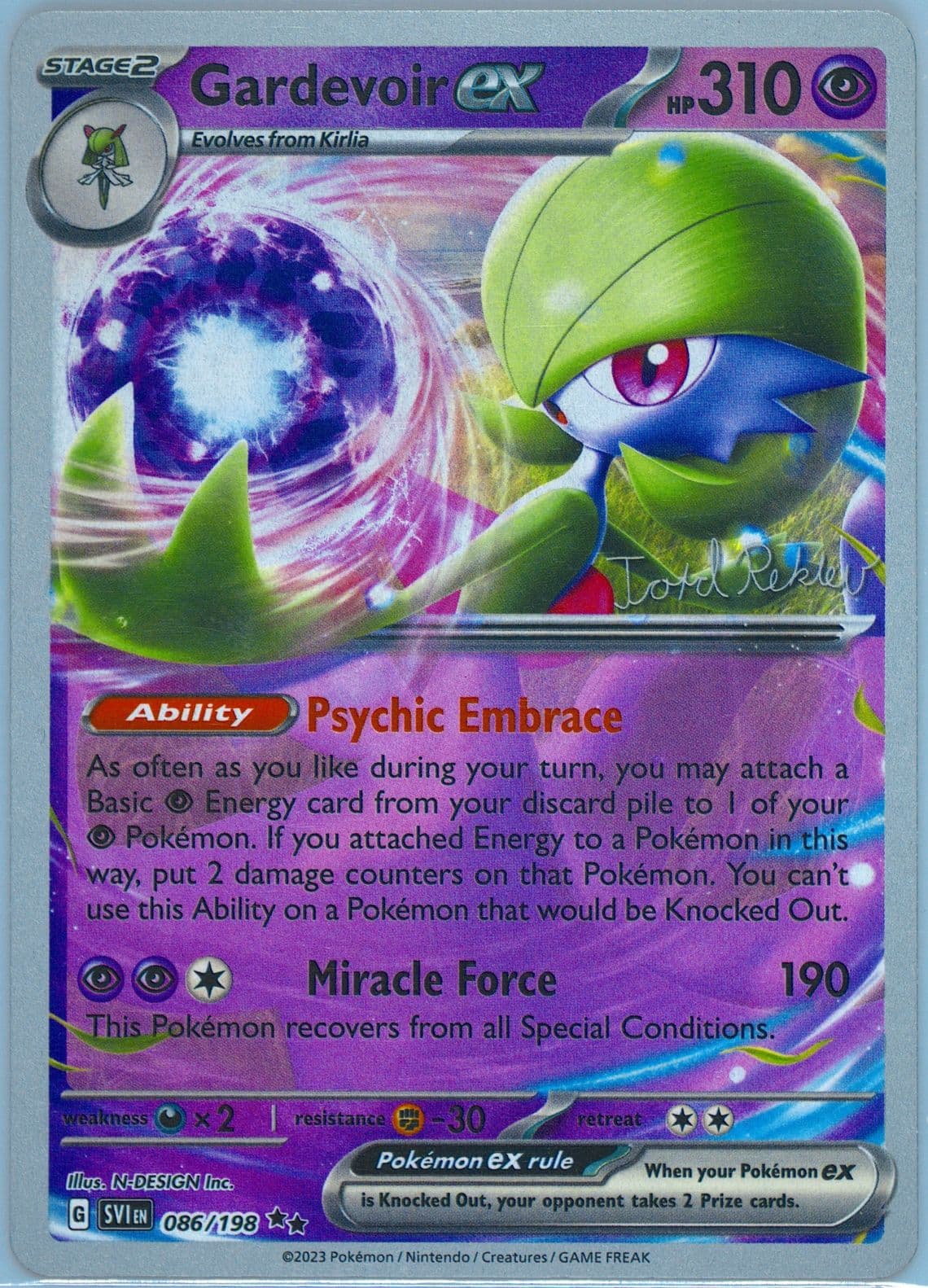 Gardevoir EX (086) 2024 Pokemon 2023 World Championship Deck: Psychic Elegance