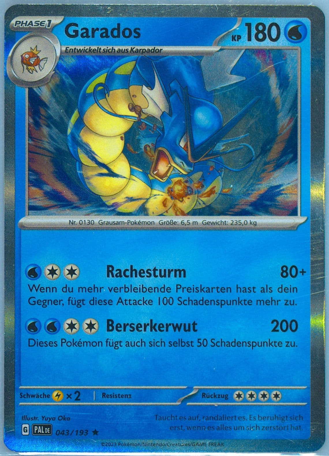 Gyarados (043) 2023 Pokemon German Pal de-Paldea Evolved