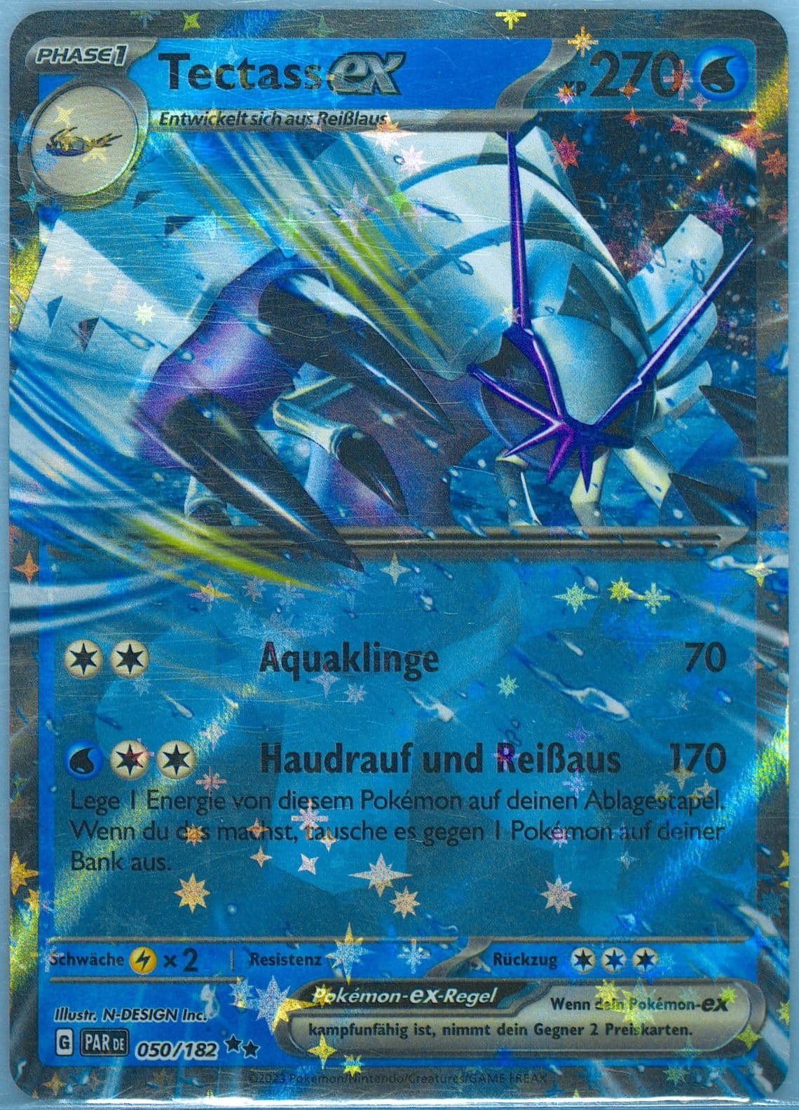 Golisopod EX (050) 2023 Pokemon German Par de-Paradox Rift