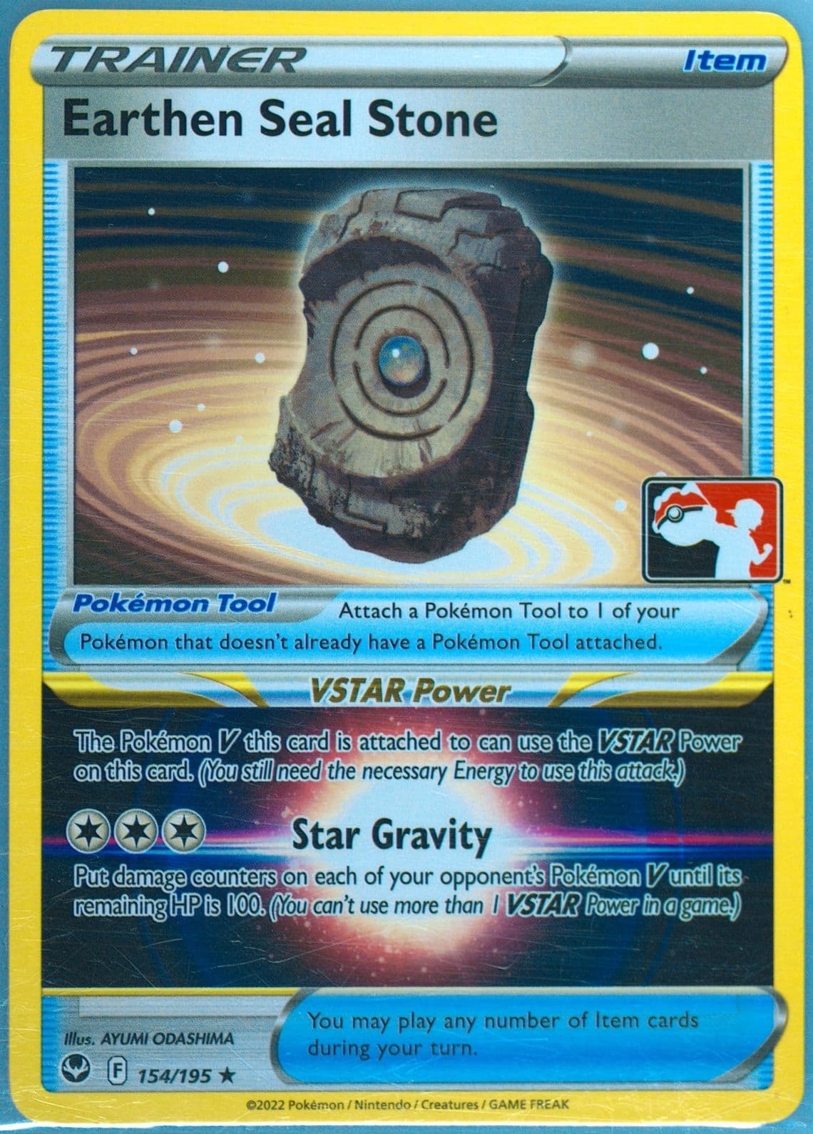 Earthen Seal Stone (154) 2023 Pokemon Play! Pokemon Prize Pack: Series 3