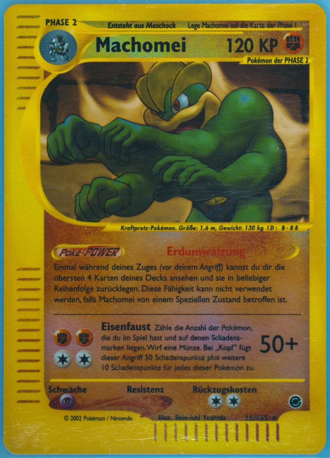 Machomei-Reverse Foil German (16) 2002 Pokemon Expedition