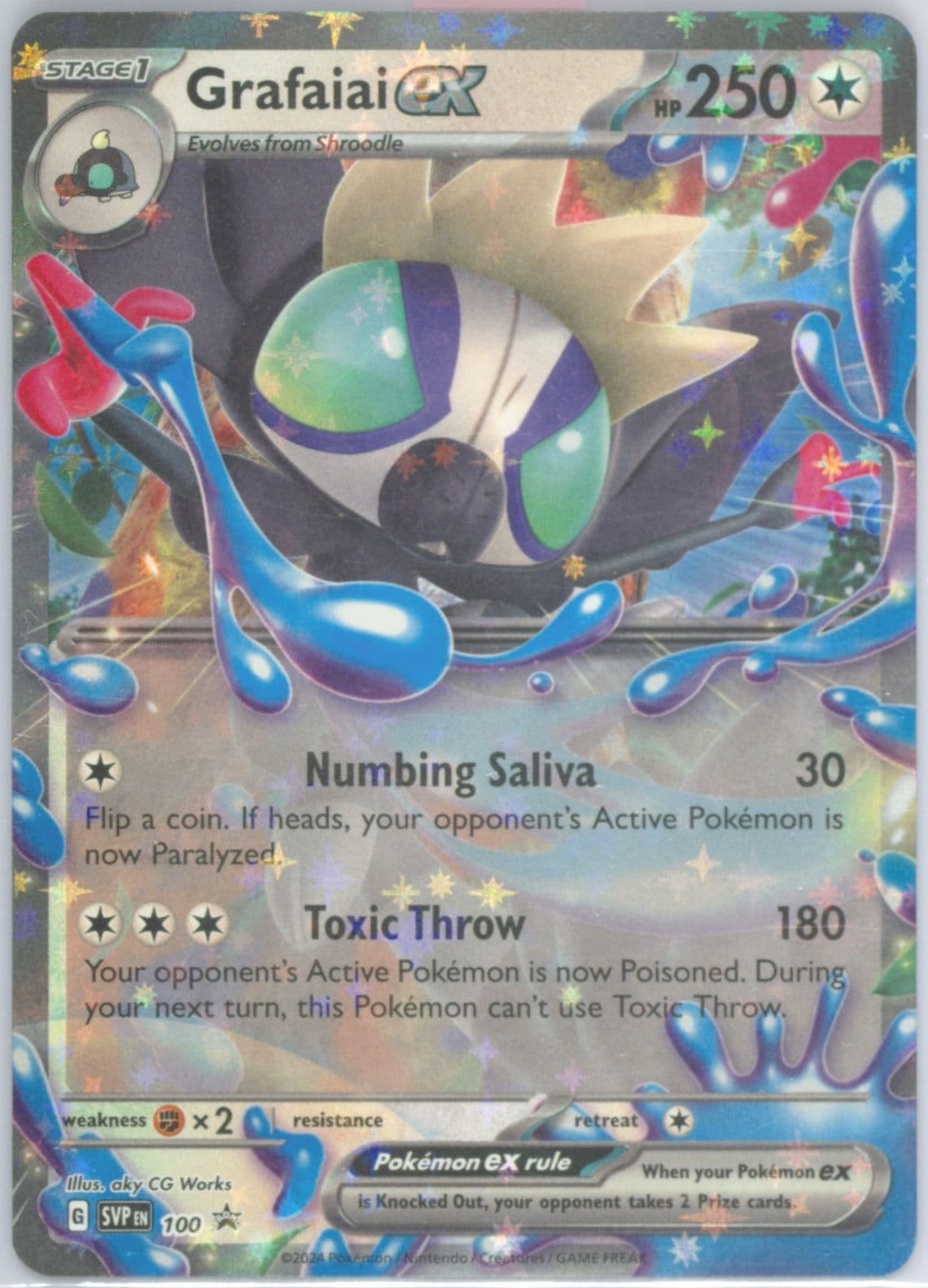 Grafaiai EX Grafaiai EX Box (100) 2024 Pokemon Svp EN-SV Black Star Promo