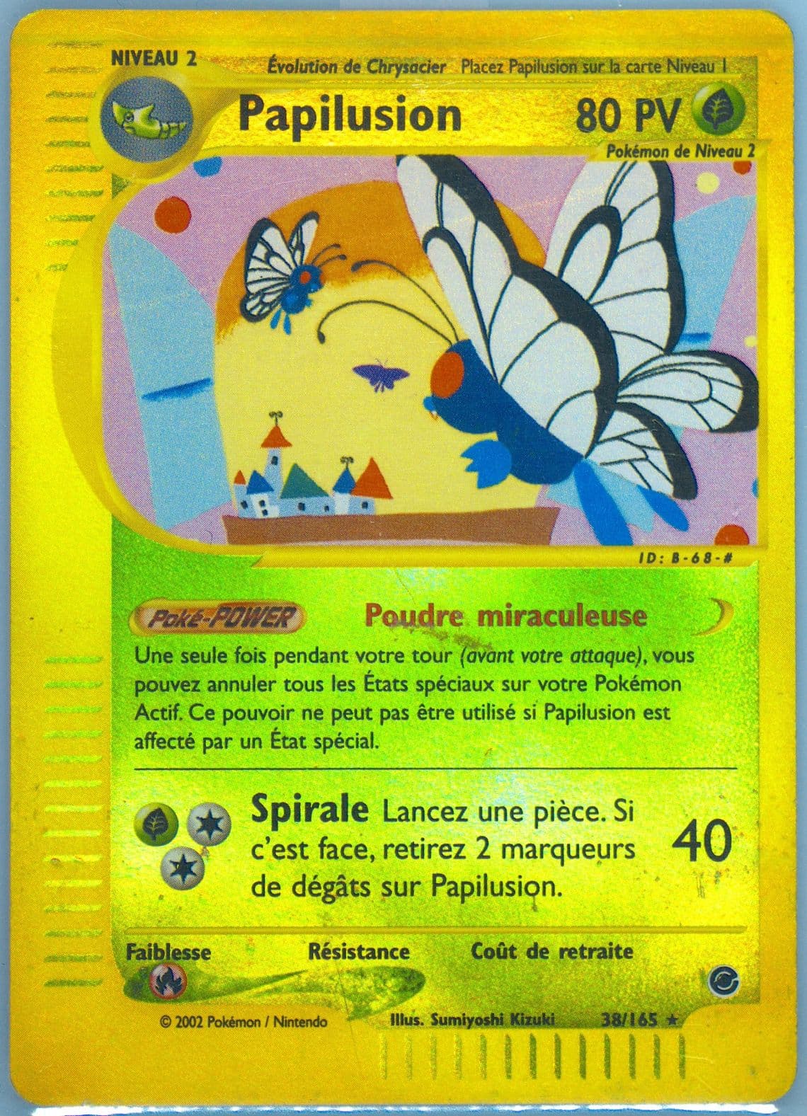 Papilusion-Reverse Foil (38) 2003 Pokemon French Expedition