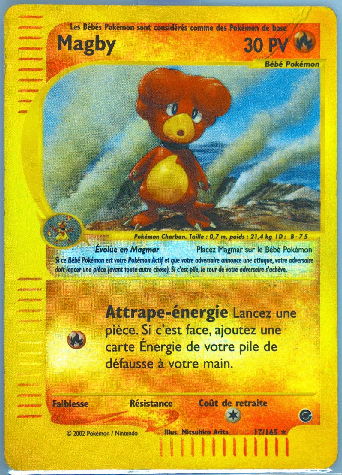 Magby-Reverse Foil (17) 2003 Pokemon French Expedition