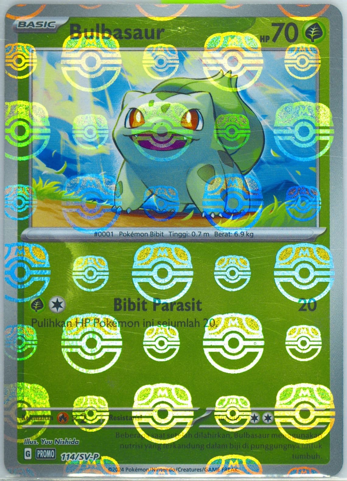 Bulbasaur Monthly Promo-Master Ball (114) 2024 Pokemon Indonesian SV-P Promo