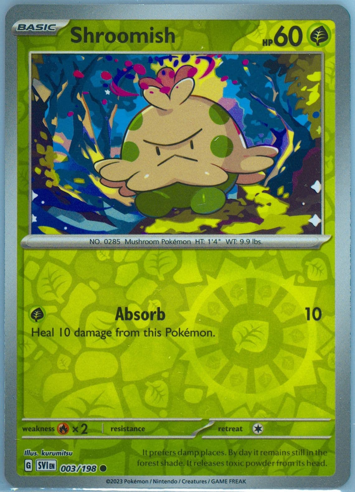 Shroomish Reverse Holo (003) 2023 Pokemon Svi EN-Scarlet & Violet