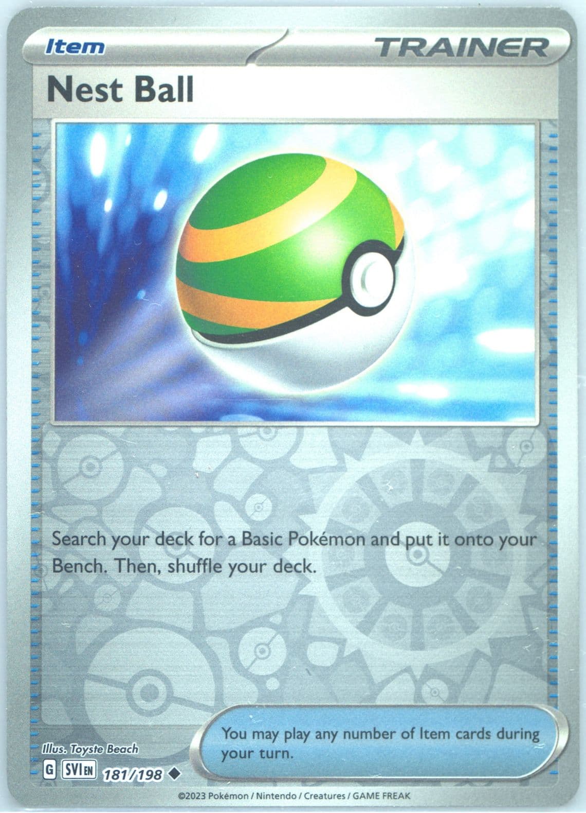 Nest Ball Reverse Holo (181) 2023 Pokemon Svi EN-Scarlet & Violet