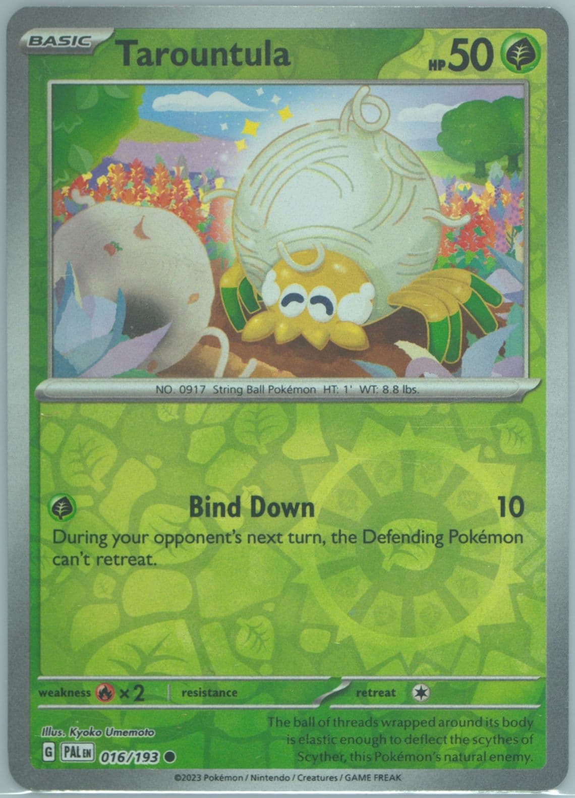 Tarountula Reverse Holo (016) 2023 Pokemon Pal EN-Paldea Evolved