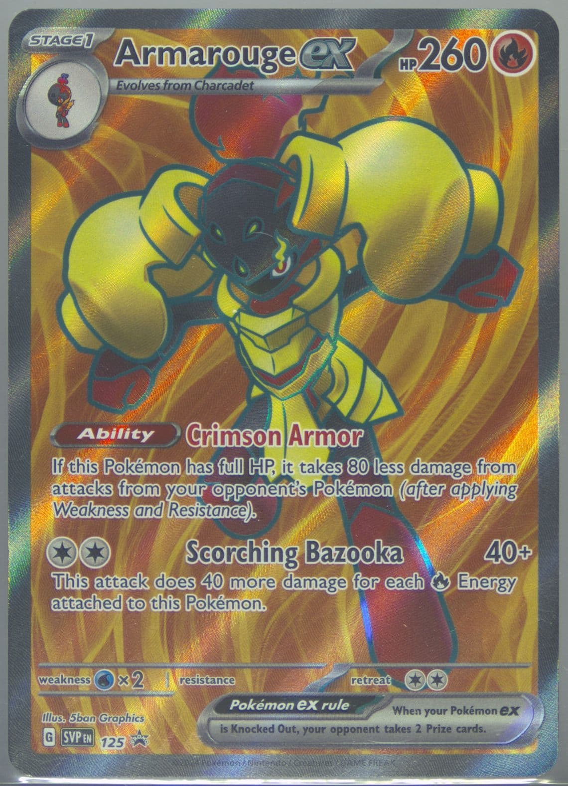 Armarouge EX Armarouge EX Premium Collection (125) 2024 Pokemon Svp EN-SV Black Star Promo