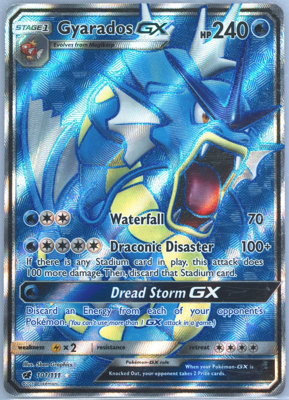 Full Art/Gyarados GX (101) 2017 Pokemon Sun & Moon Crimson Invasion