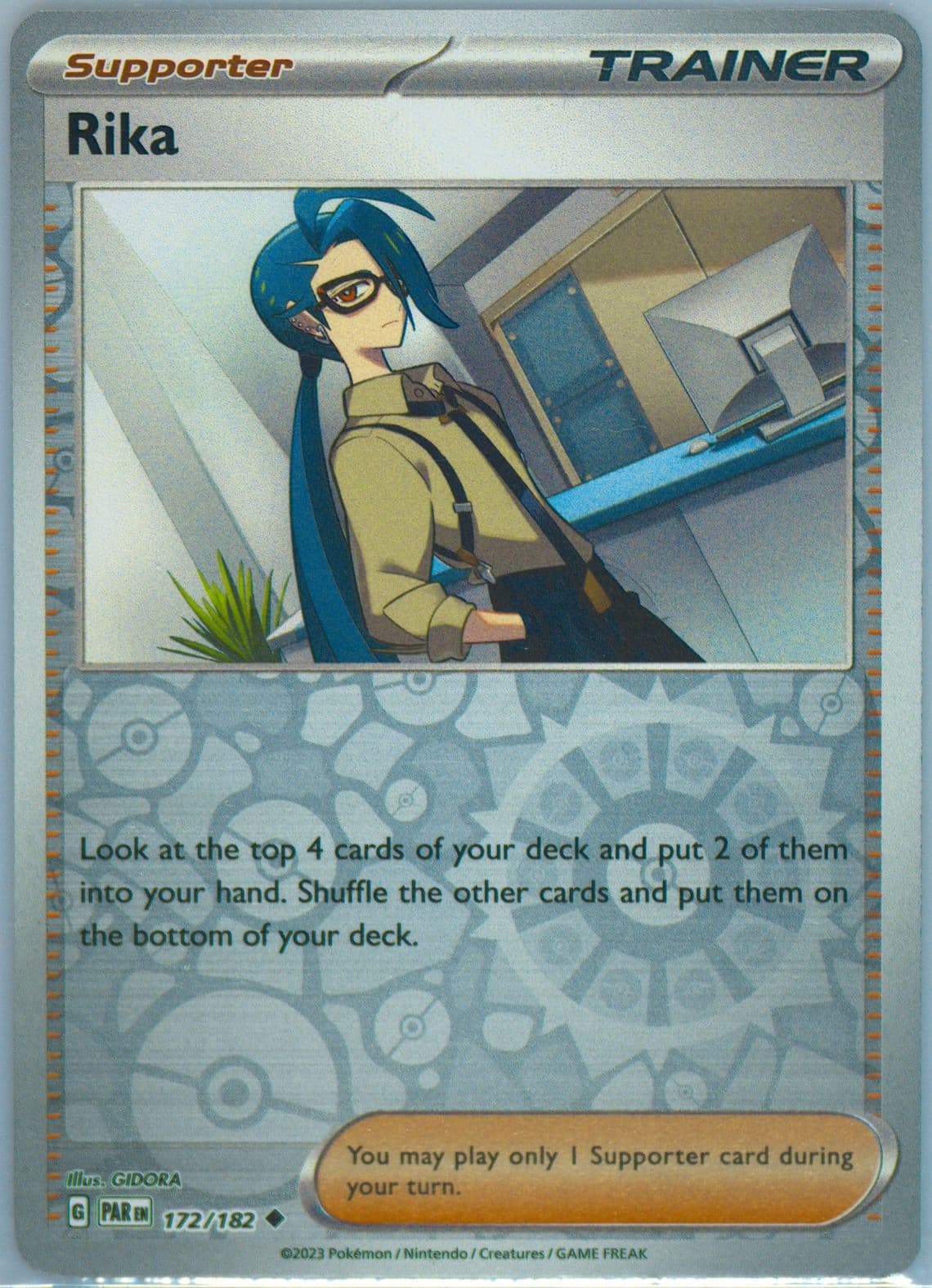 Rika Reverse Holo (172) 2023 Pokemon Par EN-Paradox Rift