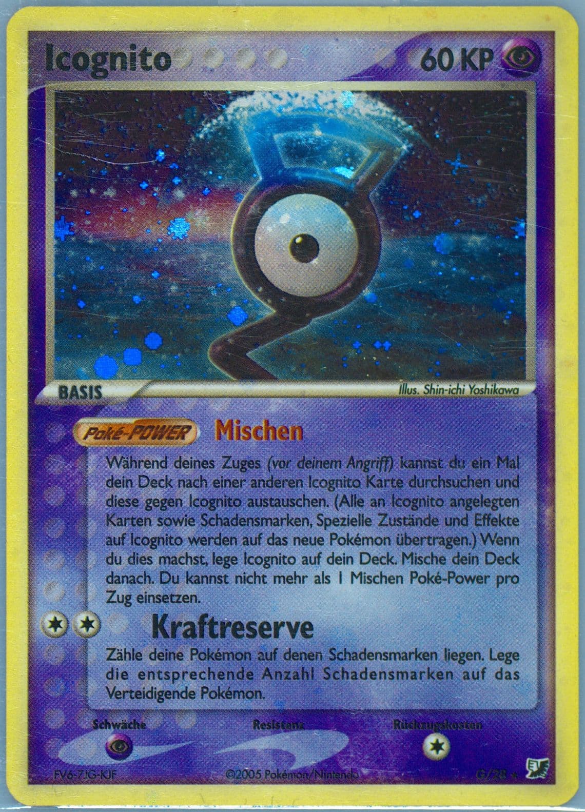 Icognito-Holo German (G/28) 2005 Pokemon EX Unseen Forces