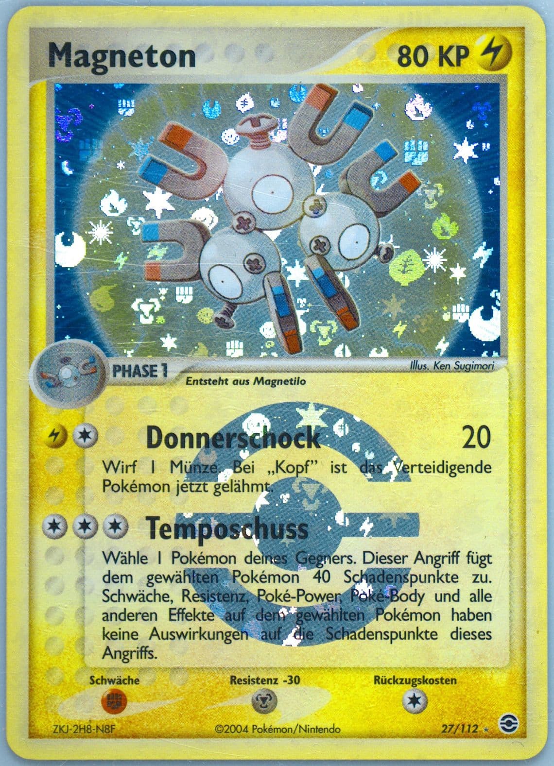 Magneton-Reverse Foil German (27) 2004 Pokemon EX Fire Red & Leaf Green