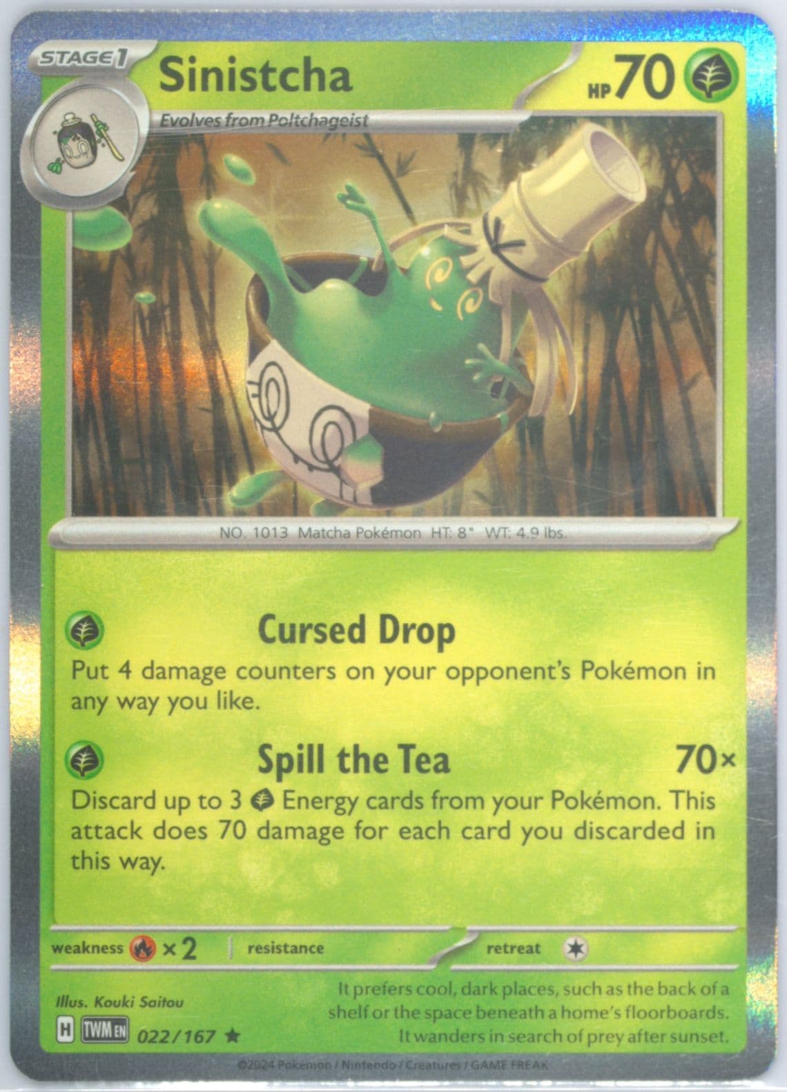 Sinistcha (022) 2024 Pokemon Twm EN-Twilight Masquerade