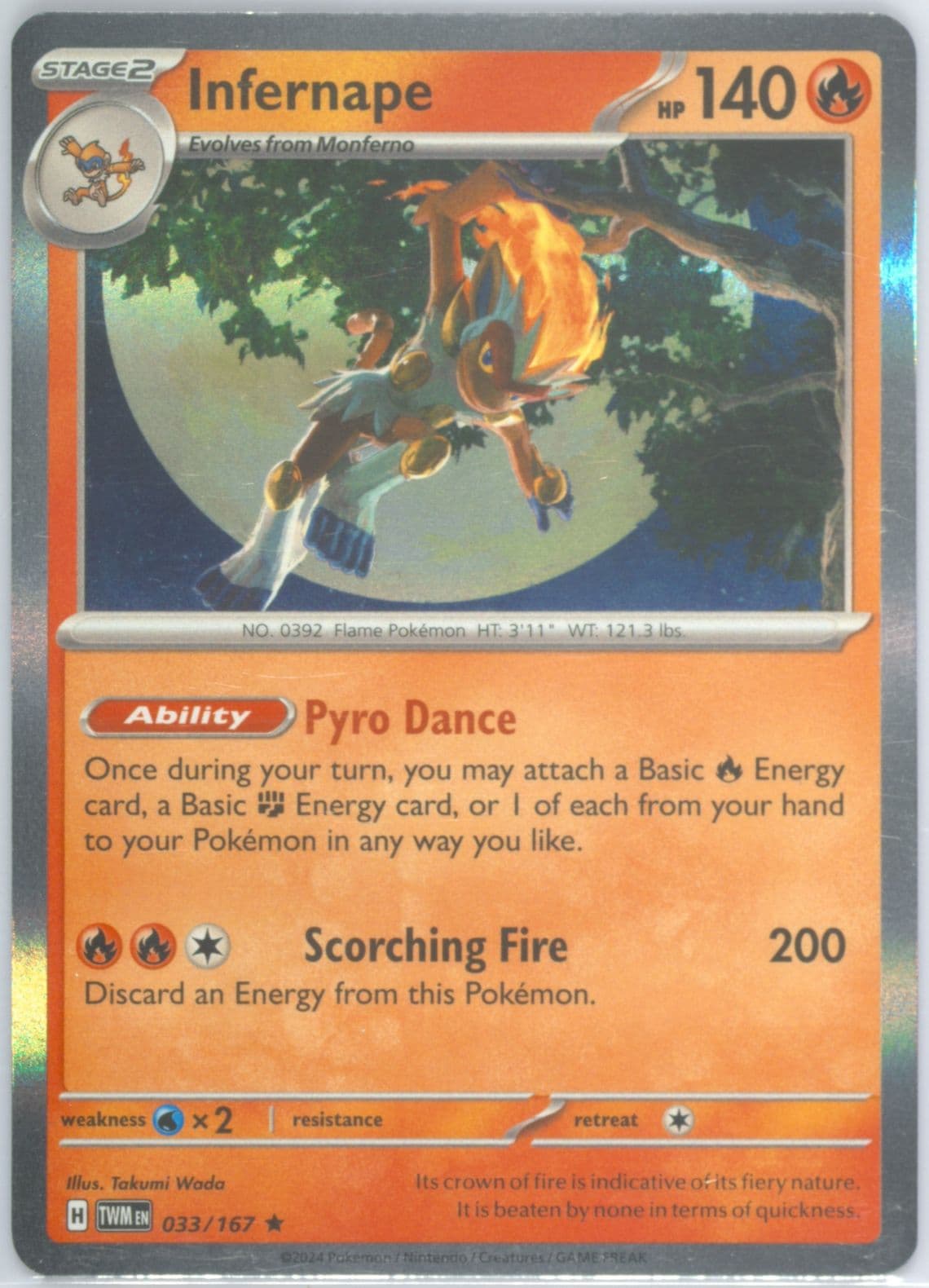 Infernape (033) 2024 Pokemon Twm EN-Twilight Masquerade