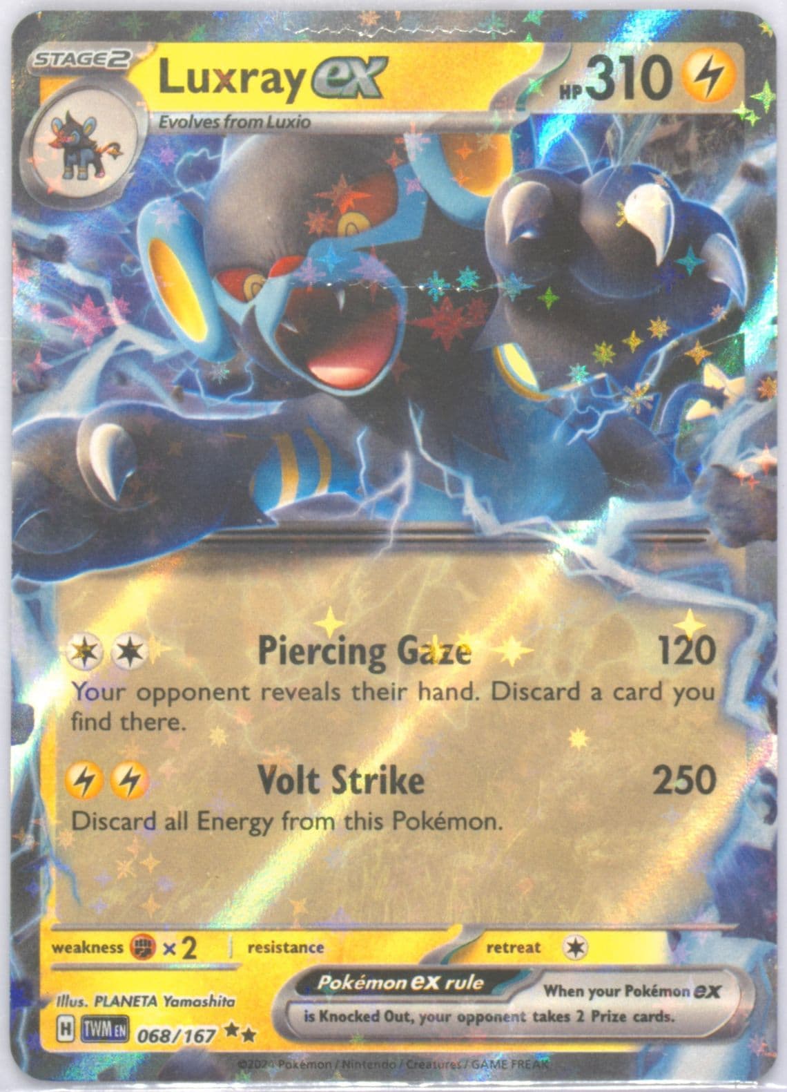 Luxray EX (068) 2024 Pokemon Twm EN-Twilight Masquerade