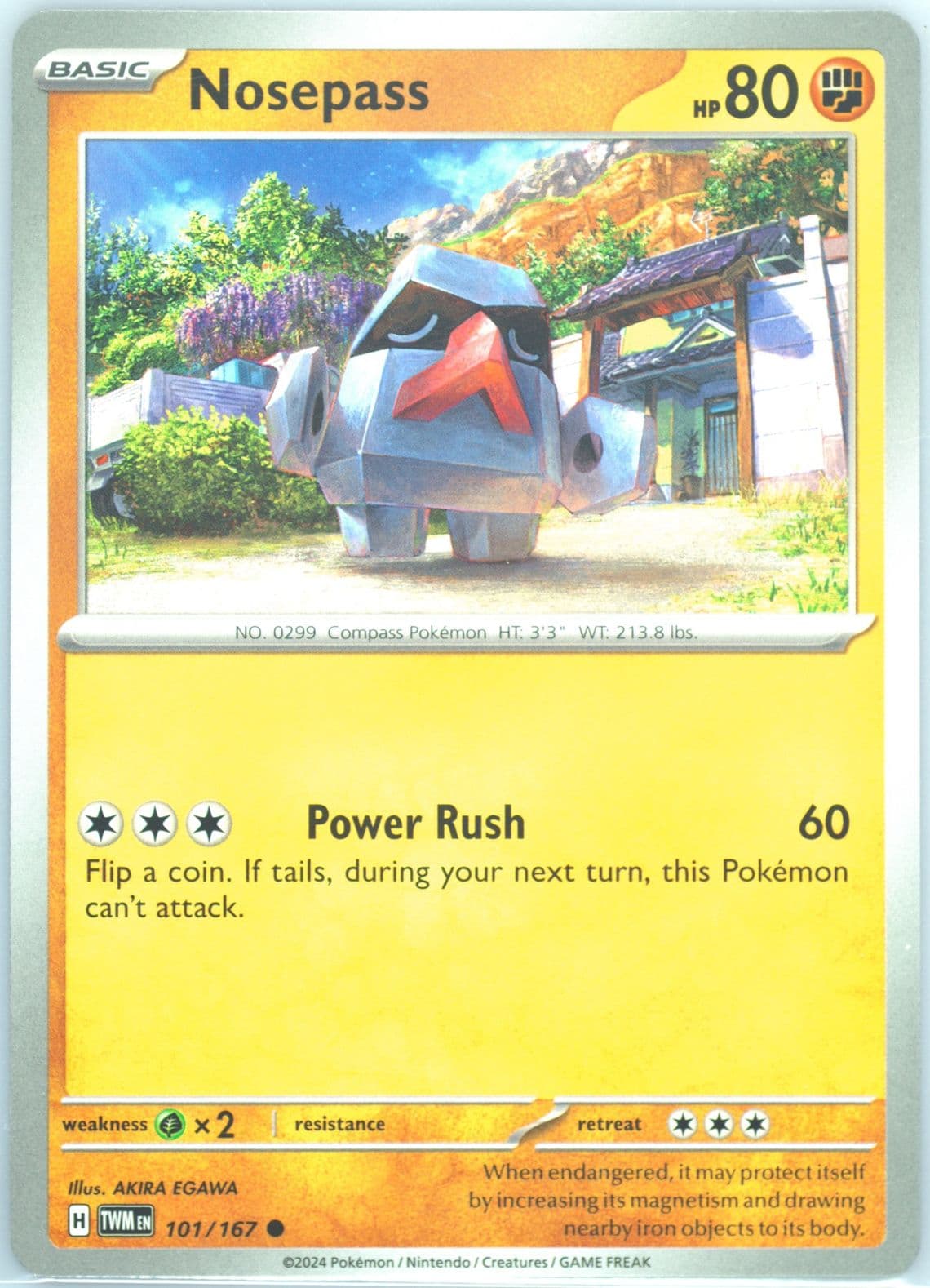 Nosepass (101) 2024 Pokemon Twm EN-Twilight Masquerade