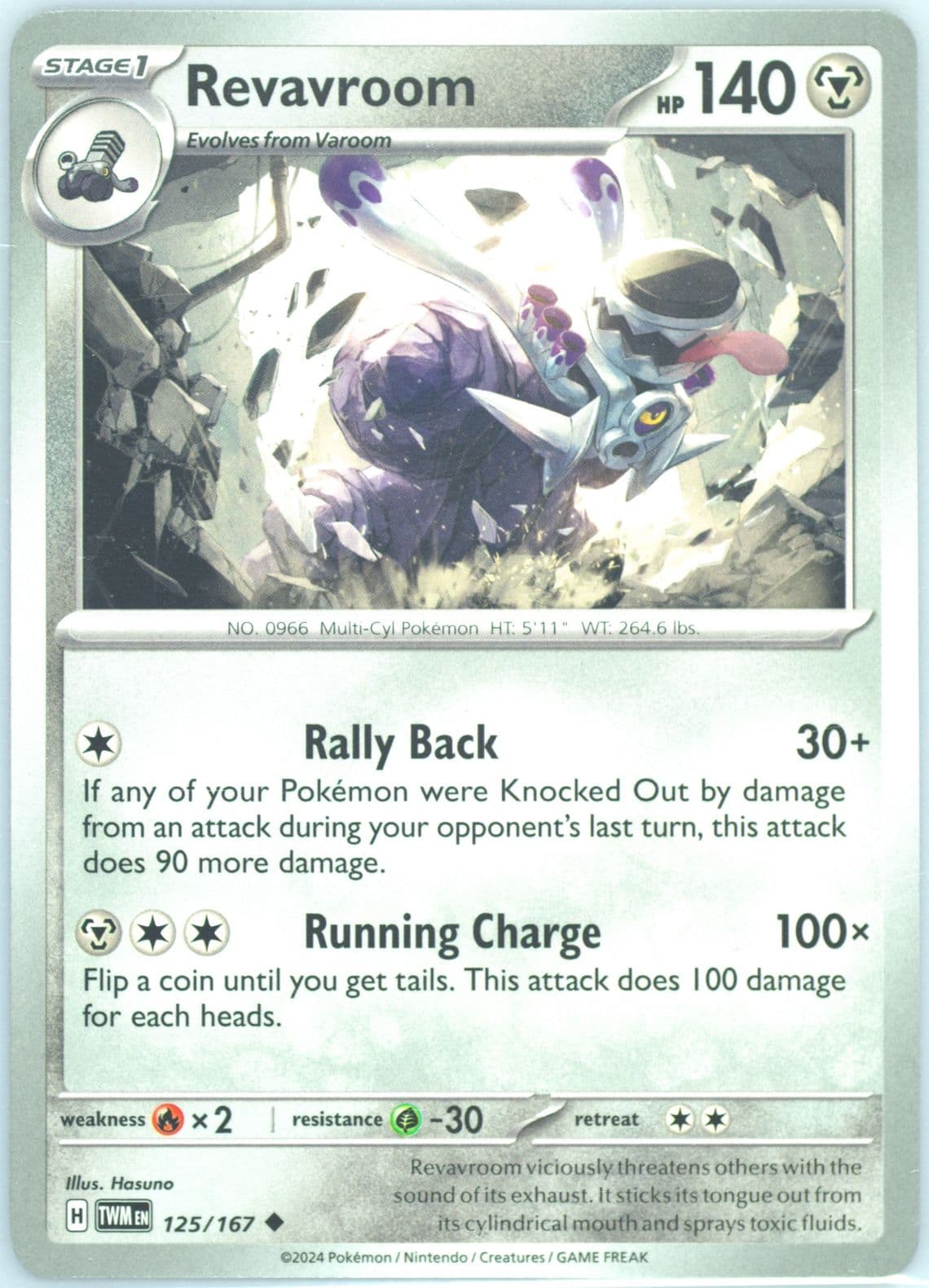 Revavroom (125) 2024 Pokemon Twm EN-Twilight Masquerade