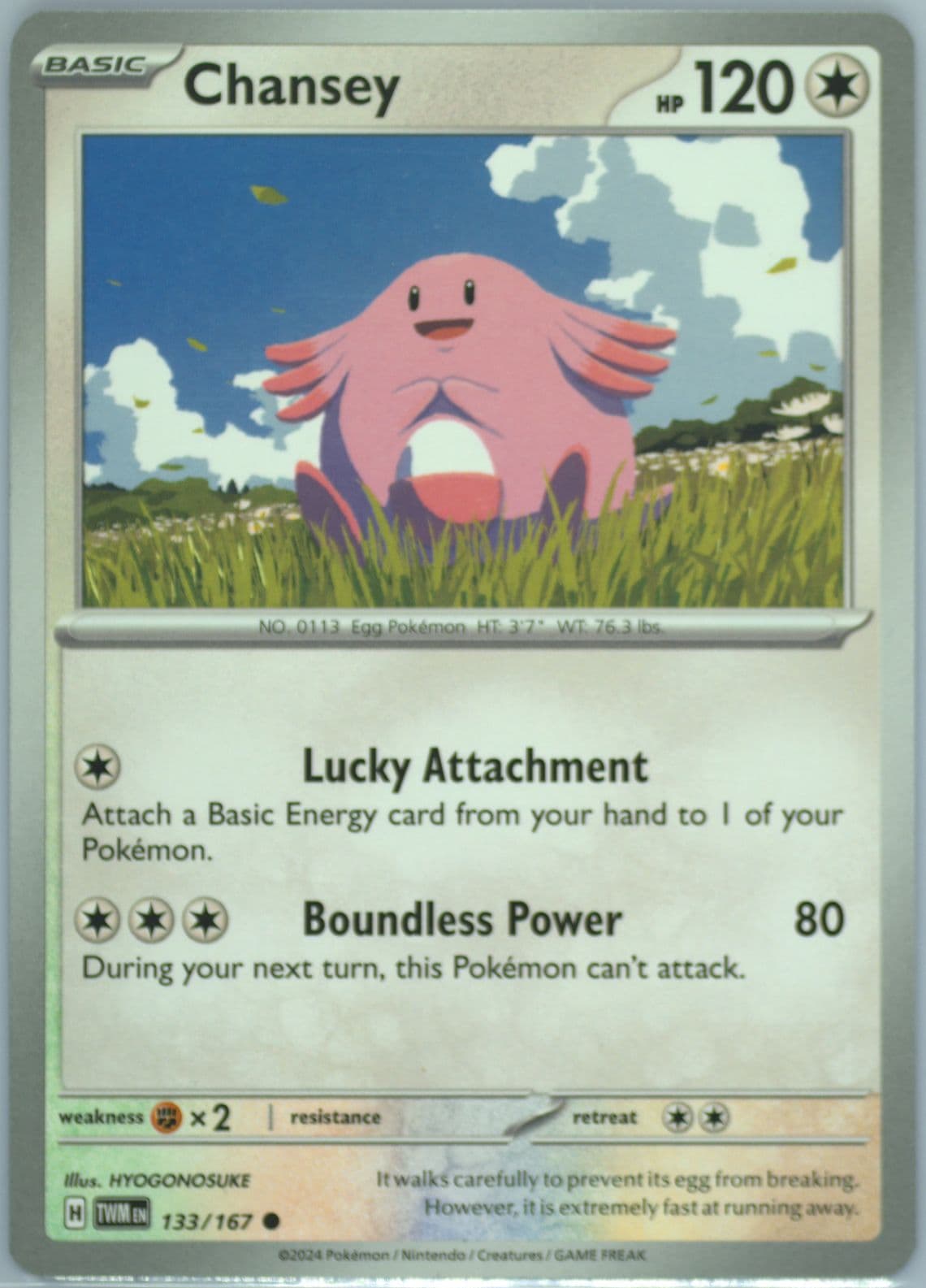 Chansey (133) 2024 Pokemon Twm EN-Twilight Masquerade