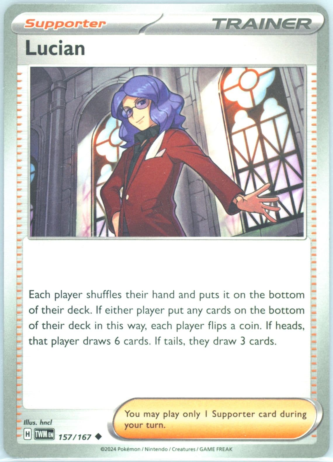 Lucian (157) 2024 Pokemon Twm EN-Twilight Masquerade