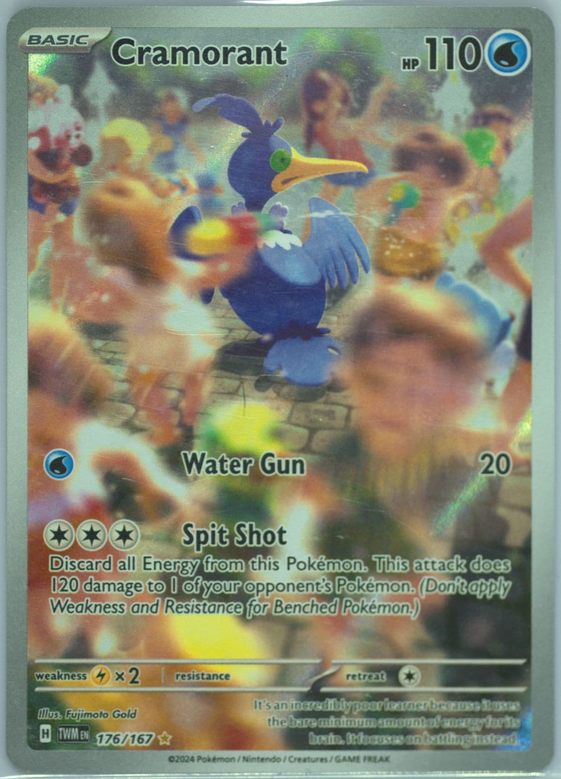 Cramorant Illustration Rare (176) 2024 Pokemon Twm EN-Twilight Masquerade