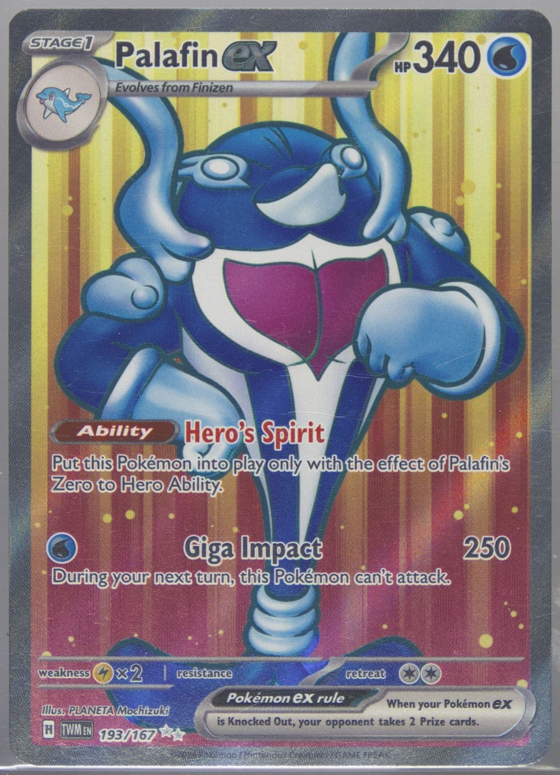 Palafin EX Ultra Rare (193) 2024 Pokemon Twm EN-Twilight Masquerade