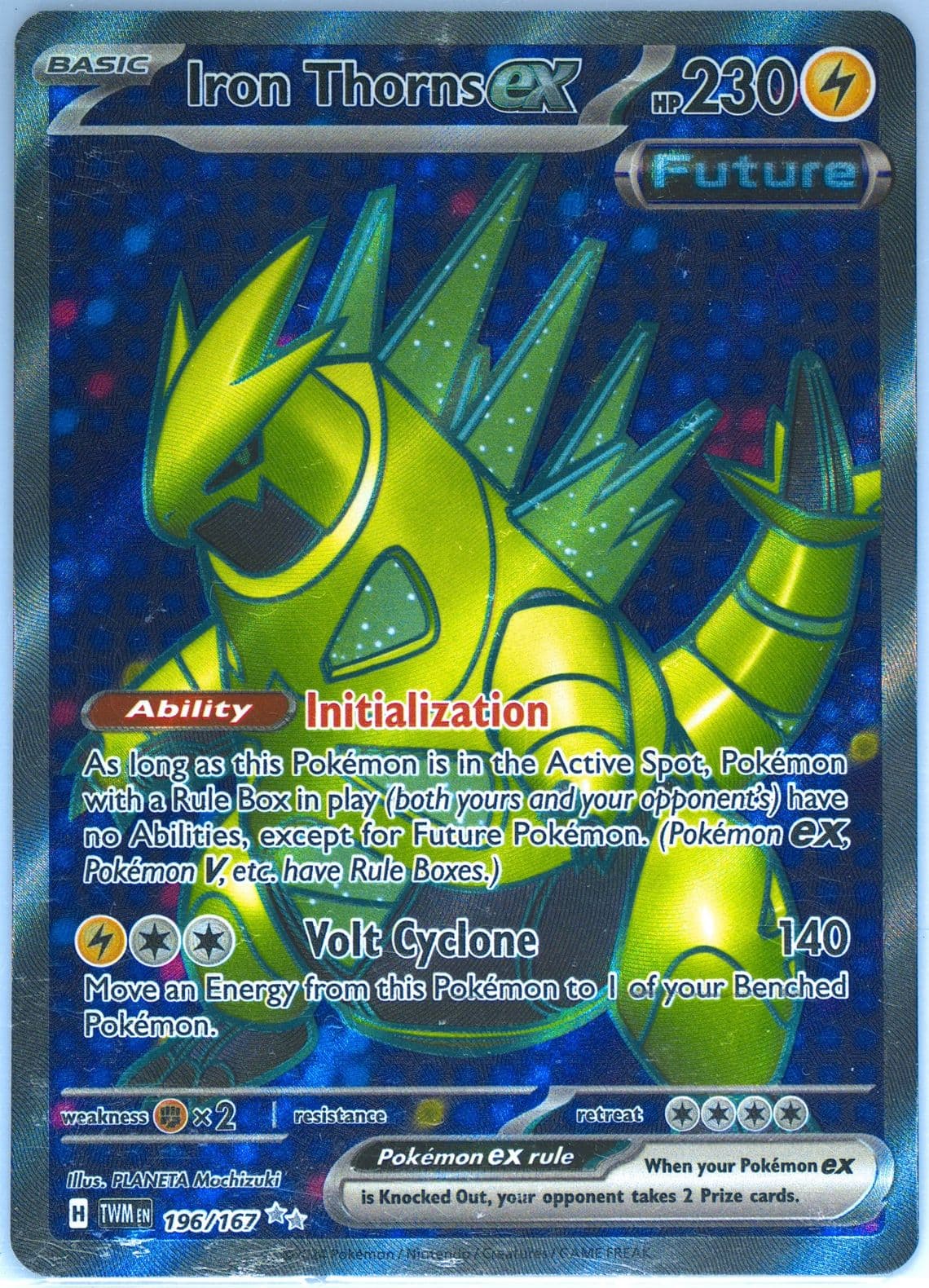 Iron Thorns EX Ultra Rare (196) 2024 Pokemon Twm EN-Twilight Masquerade