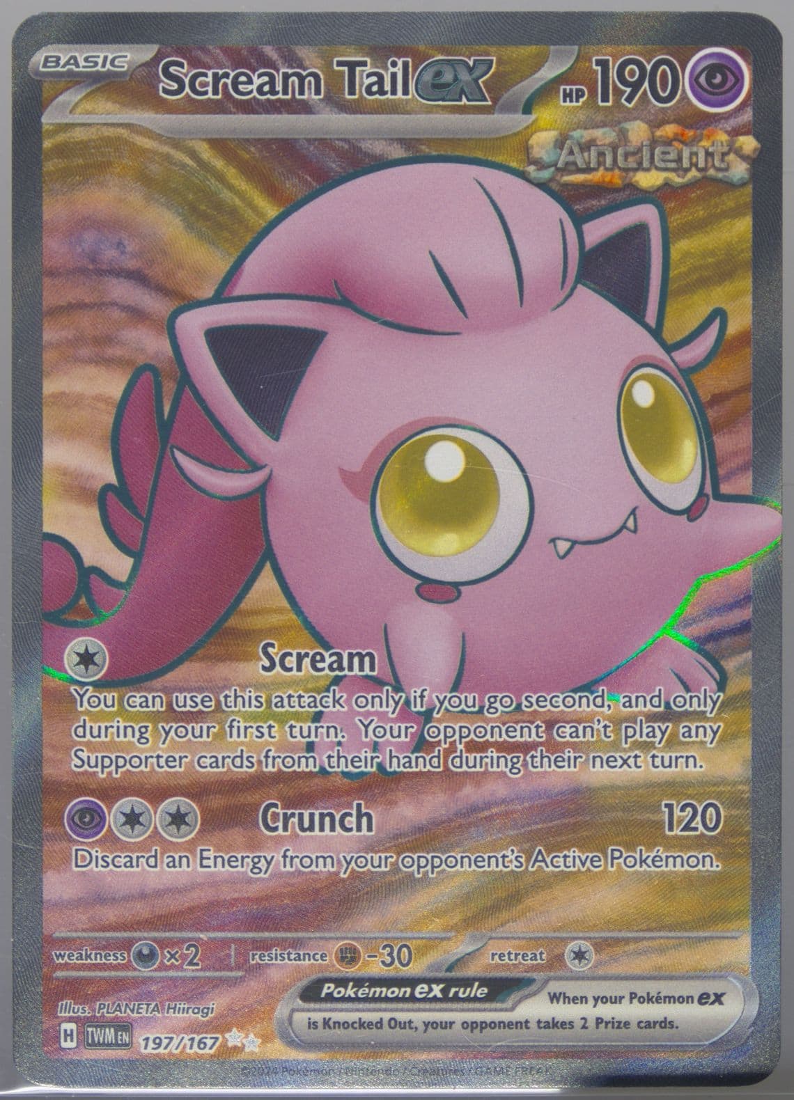 Scream Tail EX Ultra Rare (197) 2024 Pokemon Twm EN-Twilight Masquerade