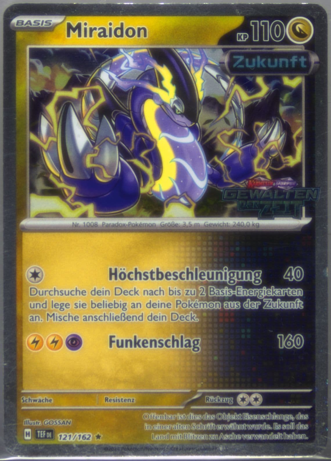 Miraidon Europe Exclusive (121) 2024 Pokemon German Tef de-Temporal Forces