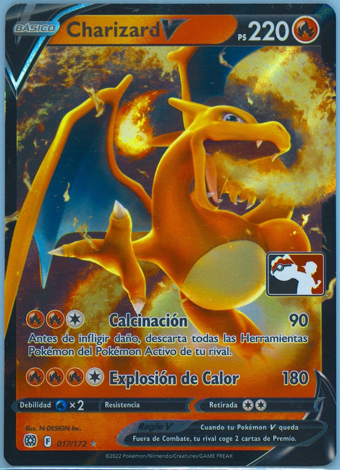 Charizard V Spanish (017) 2023 Pokemon Play! Pokemon Prize Pack: Series 2