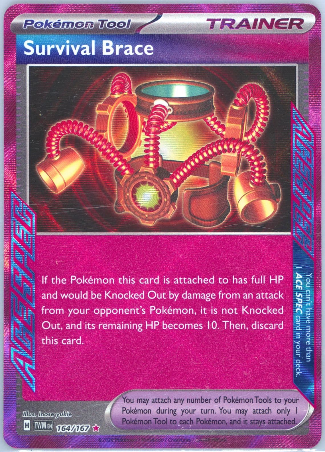 Survival Brace (164) 2024 Pokemon German Twm de-Twilight Masquerade